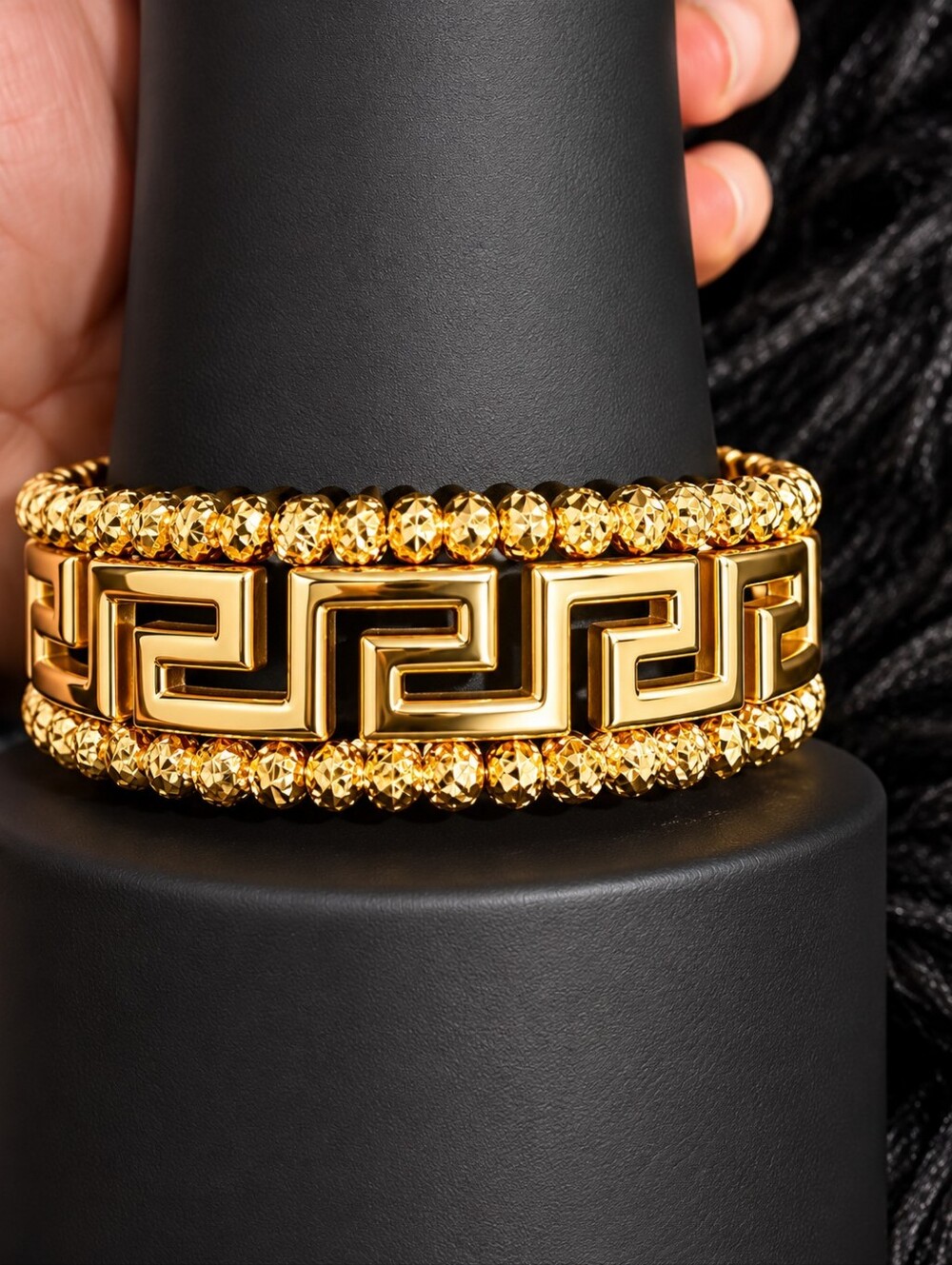 21kgp Dubai Jewelry -Elegant Gold Bracelet
